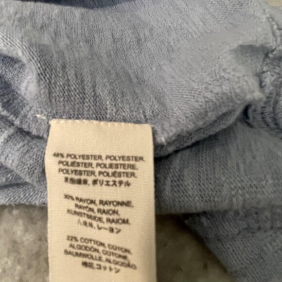 Free People Top Womens Blue Crochet Embroidered Henley Boho Tunic Shirt - Picture 11 of 11